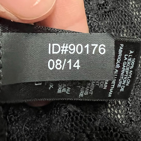 Express black lace eyelet flare hem empire waist sleeveless sheer tank top - Picture 11 of 12